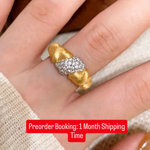 18K Gold Plated CZ Ring