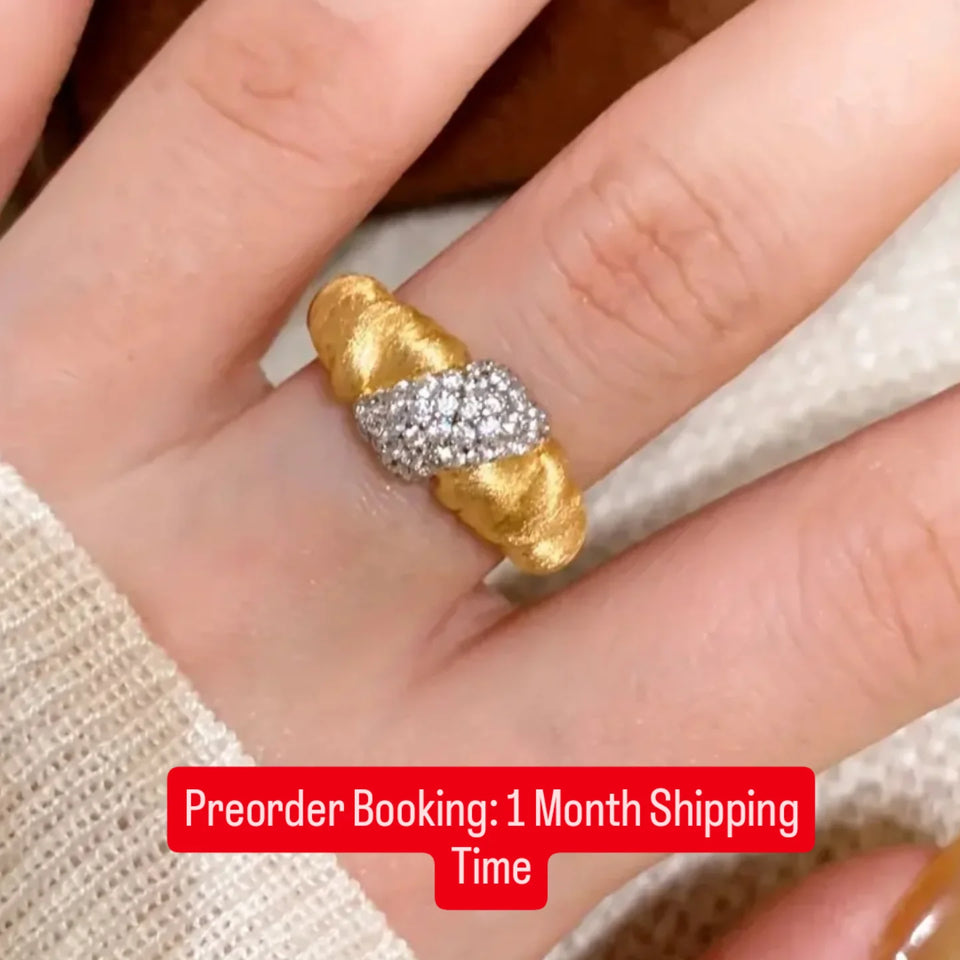 18K Gold Plated CZ Ring