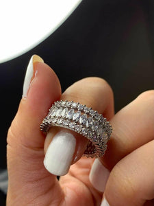 Sterling Silver Eternity Ring Band