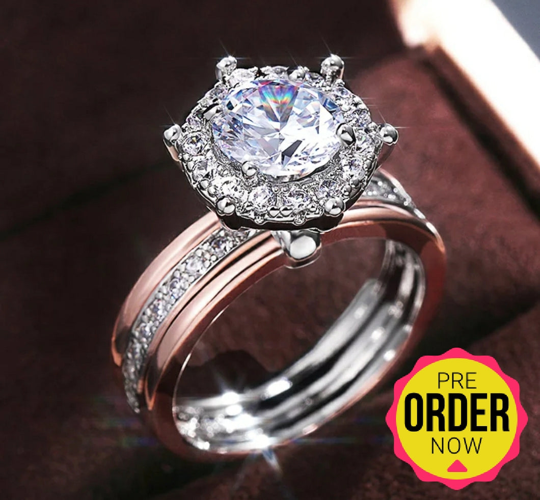 Gold Plated CZ Ring