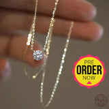 Pure Silver Gold Plated Necklace