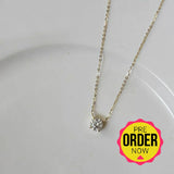 Pure Silver Gold Plated Necklace