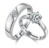 925 Sterling Silver Couple Ring Set